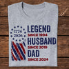 Personalized Legend, Husband, Dad And Grandpa Shirt HO82 901178