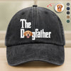 Custom Photo Dog Dad Dog Mother Washed Denim Baseball Cap Gift for Dog Lovers TH10 894281
