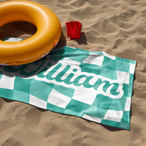 Personalized Vans Checker Pattern In Retro Style Beach Towel HA75 892798
