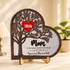 Personalized Family Tree Heart To The World You May Be One Person 2-Layered Wooden Plaque CH07 910774