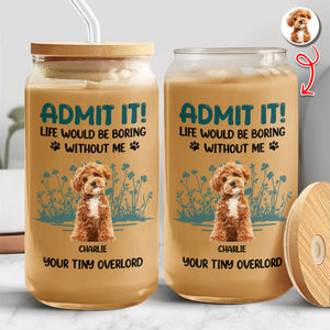 Custom Photo Admit It - Personalized Glass Can With Lid HO82 894670