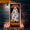 Custom Photo Happy Halloween Welcome To My Home Door Cover HO82 N369 894898
