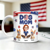 Custom Dog Mom & 3D Dog US Flag Personalized 3D Inflated Effect Printed Mug HA75 920566