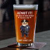 Custom Photo Life Would Be Boring Without Policing & Paws Beer Glass For Dog Cat Lovers HO82 893774