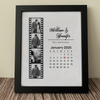 Custom Photo with Calendar Personalized Picture Frame Couple Anniversary Gift, Valentines Day Gift HA75 920090