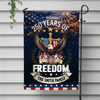 Custom Family Name 250 Years Of Freedom Anniversary Garden Flag CH07 910042