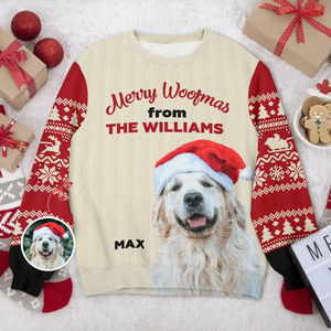 Custom Photo Merry Woofmas Ugly Sweater For Dog Lovers LM32 895579