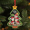 Christmas Tree With Funny Face Personalized Shaker Ornament Christmas Gift For Family CH07 896912