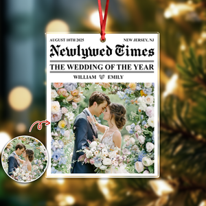 Custom Photo The Wedding Of The Year Couple Acrylic Ornament HA75 897512