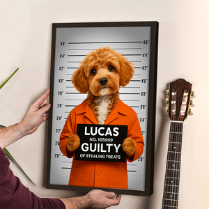 Custom Dog Photo Professional Treat Burglar Poster Gift For Dog Lovers HO82 894588