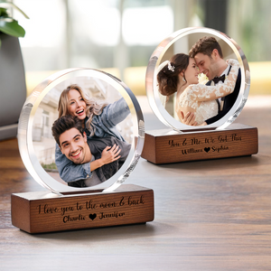 You & Me We Got This - Custom Couple Photo Round Acrylic Frame Block Anniversary Gift CH07 896032