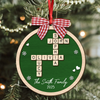 Personalized Family Crossword Puzzle Name Christmas 2 Layer Wood Ornament HA75 897546