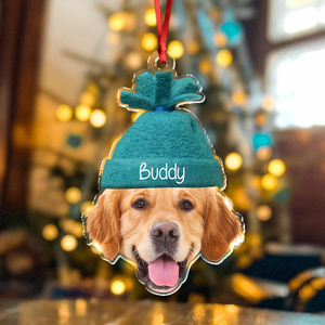 Custom Cute Face Photo Acrylic Ornament Christmas Gift For Family HO82 894756