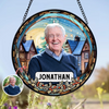 Custom Photo and Name Grandparent Memorial Stained Glass Suncatcher HA75 897150
