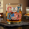 Custom Photo Best Cat Dad Whiskey Glass Gift For Father's Day, Cat Lovers HO82 894038