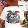 Freedom USA Eagles 250th Anniversary 1776-2026 Bright Front And Back Shirt LM32 899047