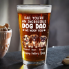 Custom Photo Incredible Dog Dad Beer Glass Father's Day Gift CH07 895984