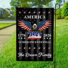 Custom Family Name 250 Years American Anniversary Garden Flag CH07 910036