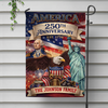 Custom Family Name USA 250th Anniversary Garden Flag LM32 897965