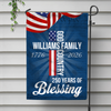 American Patriotic Flag, 250 Years of Blessing God 1776 2026 Garden Flag HA75 898776