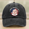 Custom Photo Best Dad Ever With US Flag Washed Denim Baseball Cap HA75 892528