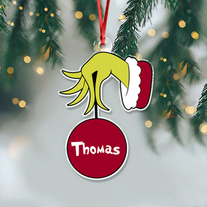 Personalized Elf Hold Christmas Ball Acrylic Ornament TH10 896391
