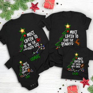 Custom Name Most Likely To Family Christmas Shirt TH10 896005