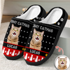 Custom Photo Meowy Christmas Merry Woofmas Dog Cat Slippers HO82 894868