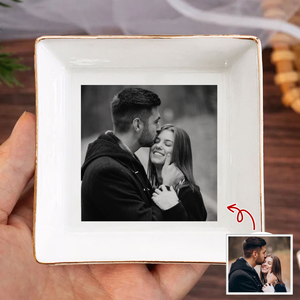 Custom Photo Jewelry Dish Gift For Couple TH10 896543