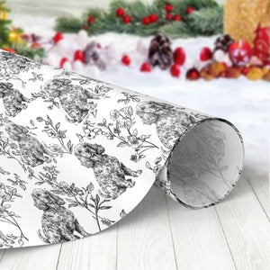 Dog Toile Fabri - Personalized Wrapping Paper Gift For Dog Lover CH07 896304