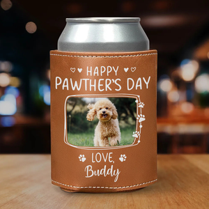 Custom Dog Cat Photo Happy Pawther’s Day Can Cooler Holder HA75 892554