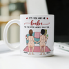 Personalized Funny Gift It's You And Me Babe Till The Bitter Wrinkly Saggy End White Mug LM32 897723