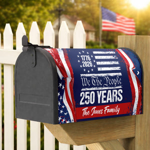 Custom 250 Years USA 250th Birthday 1776-2026 Eagle Mailbox Cover Gift for Family HA75 898946
