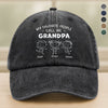 My Favorite People Call Me Daddy Vintage Washed Denim Baseball Cap Personalized Gift For Dad, Grandpa HO82 894456
