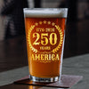 America 250 Years America 250th Anniversary Print Beer Glass HA75 897426