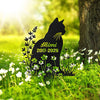 Custom Name Cat Grave Marker - Personalized Pet Memorial Garden Stake HO82 902188