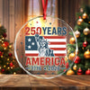 250 Years America 1776 - 2026 Glass Ornament HO82 894536