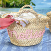 Personalized Name Straw Beach Basket Bag Perfect for Vacation & Picnic LM32 893727