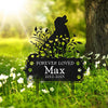 Custom Name Forever Loved Dog Grave Marker - Personalized Pet Memorial Garden Stake HO82 902186