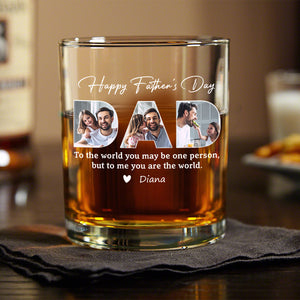 Custom Photo Happy Father's Day Family Whiskey Glass TH10 892867