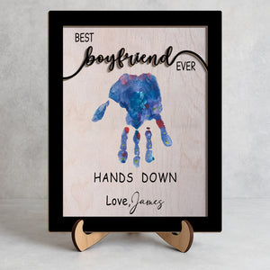 Personalized Best Couple Ever 2-Layered Wooden Plaque With Stand Valentine's Day TH10 896959