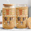 Personalized Gift Every Snack You Make We'll Be Watching You Glass Can With Lid LM32 893185