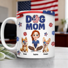 Custom Dog Mom & 3D Dog US Flag Personalized 3D Inflated Effect Printed Mug HA75 920566