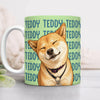 Custom Dog Photo Watercolor Print Full Mug - Personalized Pet Mug, Custom Dog Lover Gift for Family & Friends CH07 180094