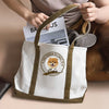 Custom Photo Human Belongs To Dog Cat Printed Monogram Beach Bag, Gift For Mother's Day, Dog Mom HO82 902020