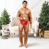 Funny Fake Underwear Elephant Hairy Body Onesie Pajamas Funny Christmas Gag Gift CH07 180578