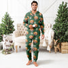 Custom Dog Photo Snow Pattern Christmas Onesie Pajamas Gift For Pet Lovers CH07 180756