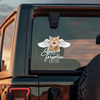 Custom Photo Pet Within Angel Wings Memorial Dog Cat Car Window Decal Sticker HO82 901068