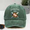 Personalized We Caught The Best Dad Washed Denim Baseball Cap TH10 896167