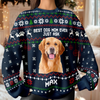 Custom Photo Best Dog Dad, Dog Mom Ever Just Ask Christmas Ugly Sweater TH10 896077